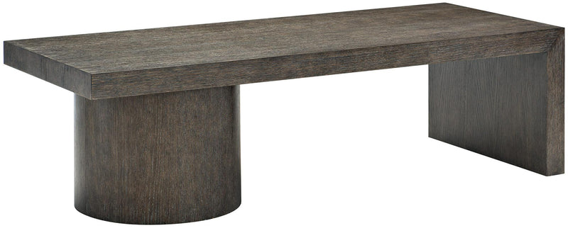 Bernhardt Linea Rectangular Cocktail Table in Cerused Charcoal 384-022B - Furniture City (CA)l