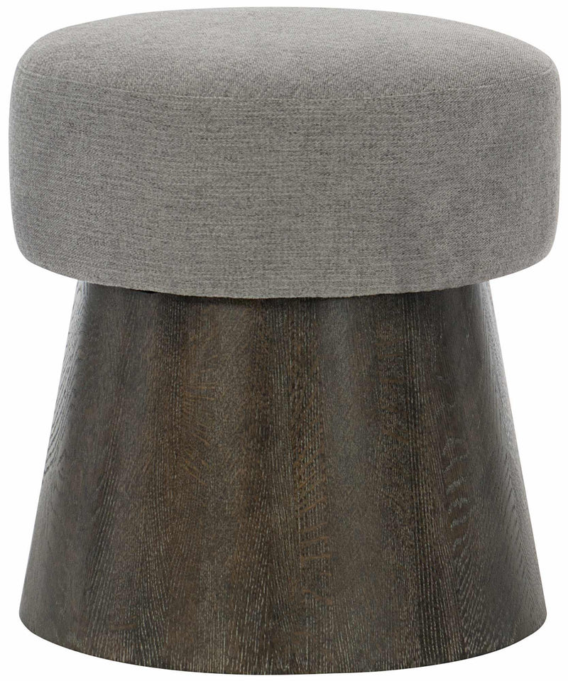 Linea Round Bench in Cerused Charcoal 384-507B