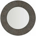 Bernhardt Linea Round Mirror in Cerused Charcoal 384-333B image