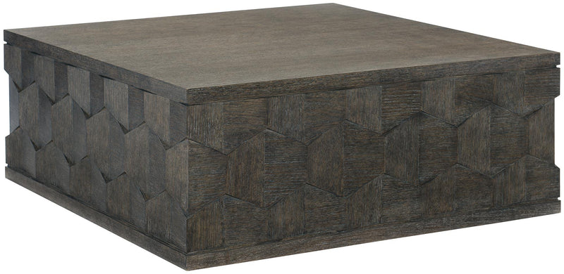 Bernhardt Linea Square Cocktail Table in Cerused Charcoal 384-011B - Furniture City (CA)l
