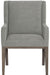 Bernhardt Linea Upholstered Arm Chair in Cerused Charcoal (Set of 2) image