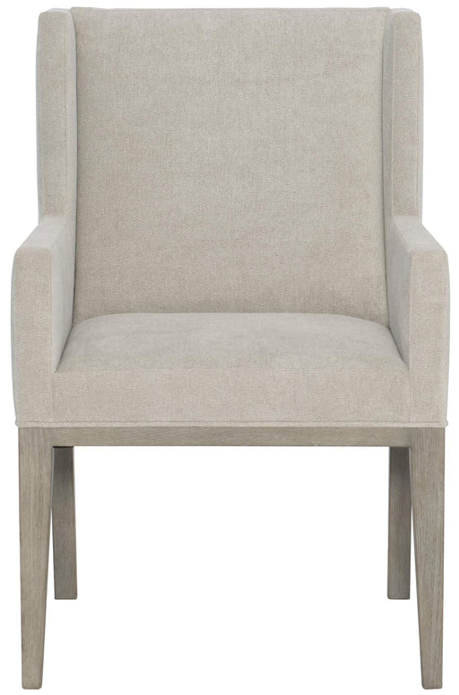 Bernhardt Linea Upholstered Arm Chair in Cerused Greige (Set of 2) image