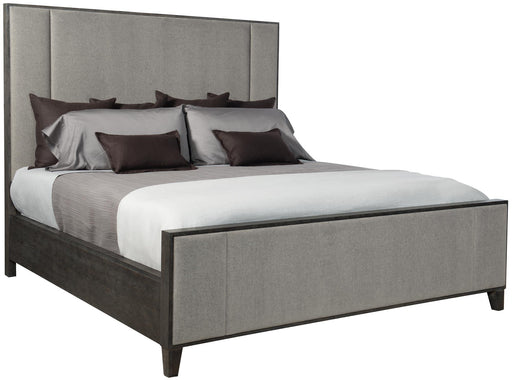 Bernhardt Linea King Upholstered Panel Bed in Cerused Charcoal image