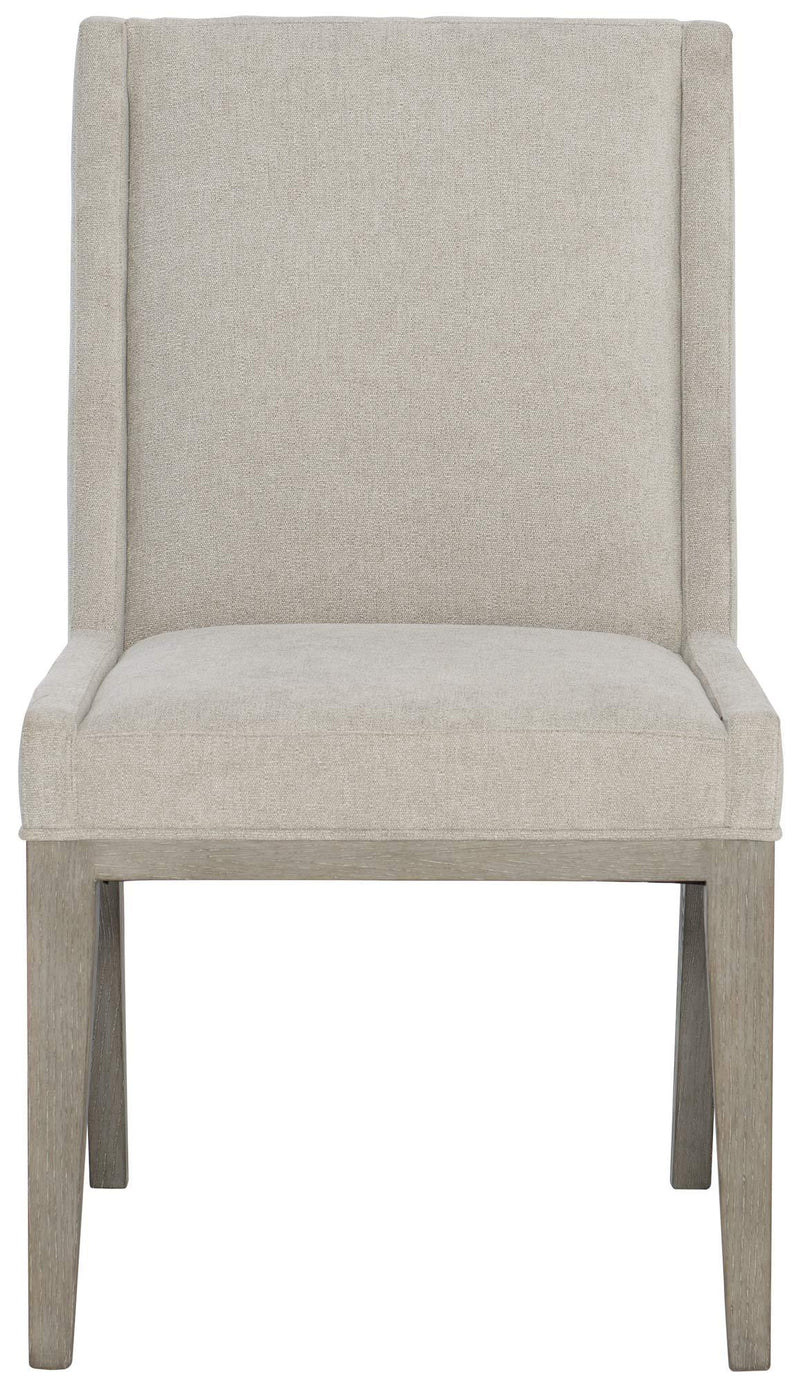 Bernhardt Linea Upholstered Side Chair in Cerused Greige - Furniture City (CA)l