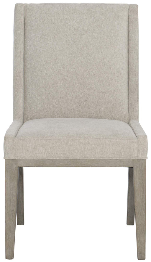 Bernhardt Linea Upholstered Side Chair in Cerused Greige (Set of 2) image