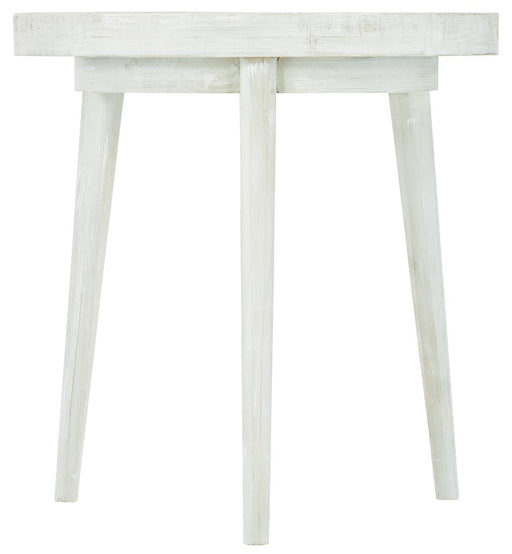 Bernhardt Loft Highland Park Booker Round End Table in Brushed White 398-125W image