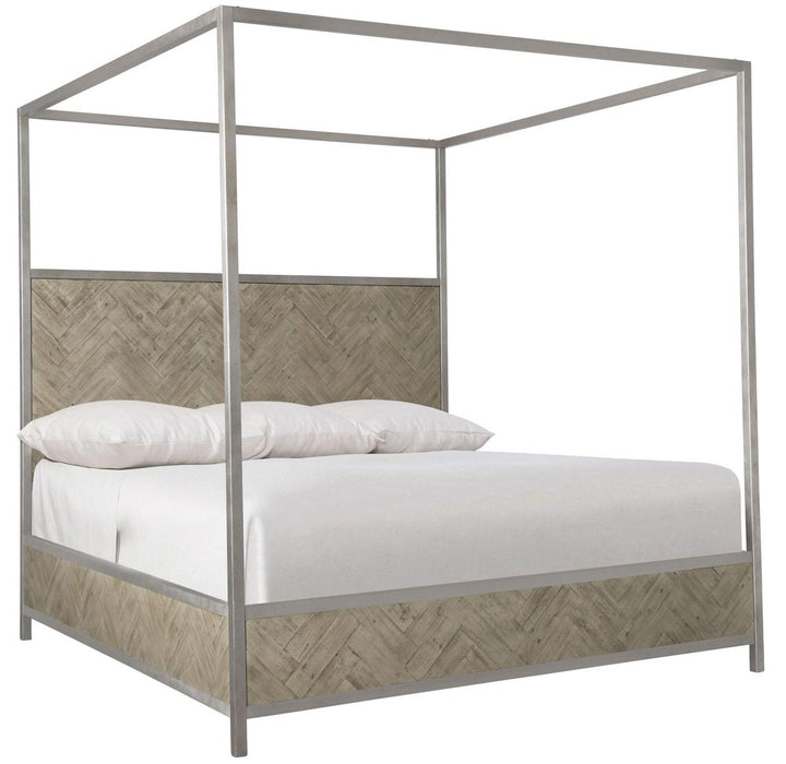 Bernhardt Loft Highland Park Milo Canopy Queen Bed in Morel