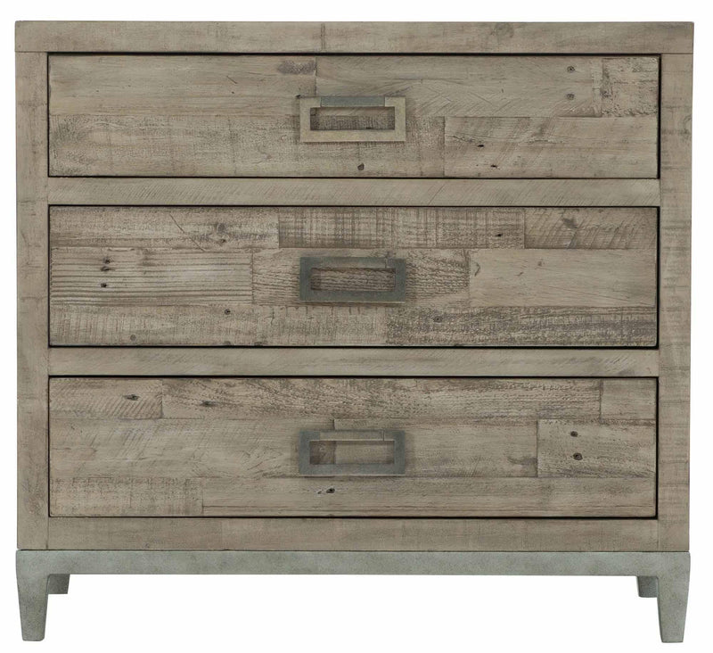 Bernhardt Loft Highland Park Shaw 3-Drawer Nightstand in Morel 398-228G - Furniture City (CA)l