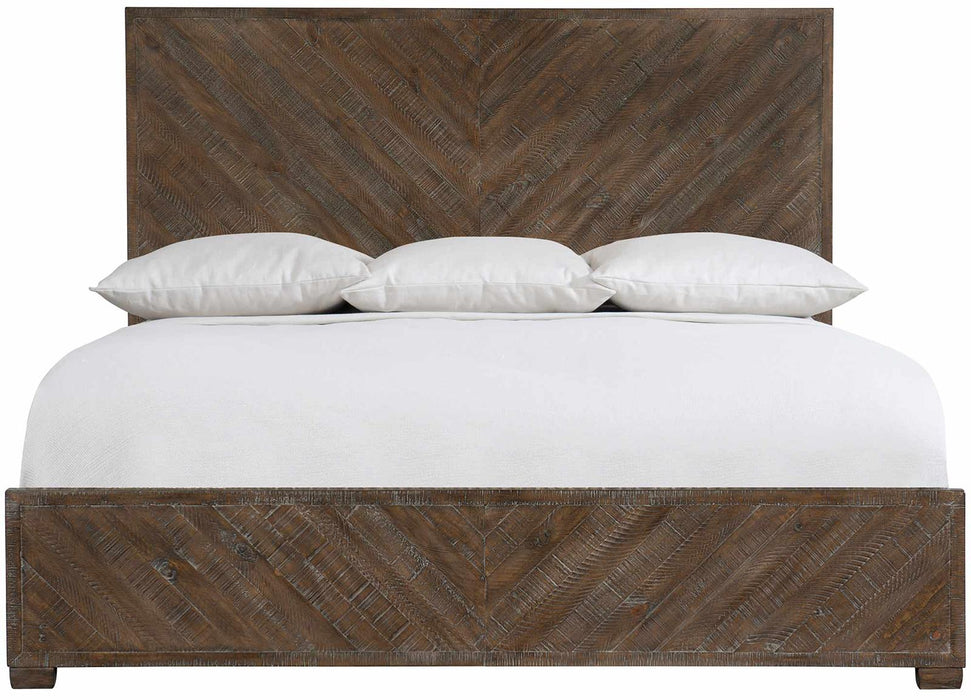 Bernhardt Loft Logan Square Fuller King Panel Bed in Sable Brown