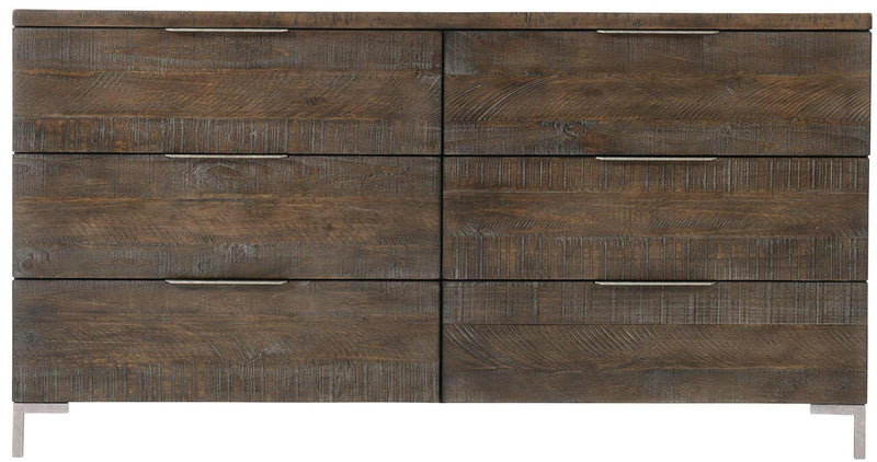 Bernhardt Loft Logan Square Haines 6-Drawer Dresser in Sable Brown 303-044B - Furniture City (CA)l
