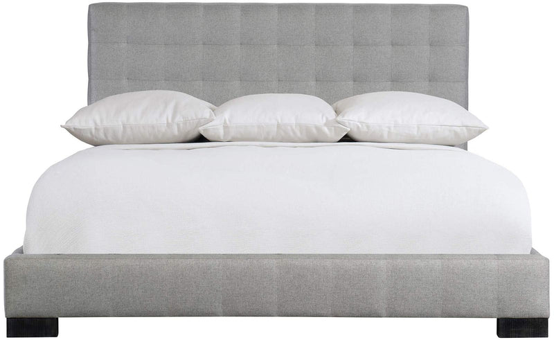 Bernhardt Loft Logan Square LaSalle King Upholstered Platform Bed in Cinder - Furniture City (CA)l