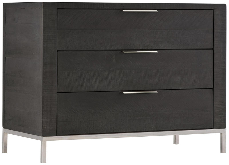 Bernhardt Loft Logan Square Loring 3-Drawer Bachelor's Chest in Cinder 303-230C - Furniture City (CA)l