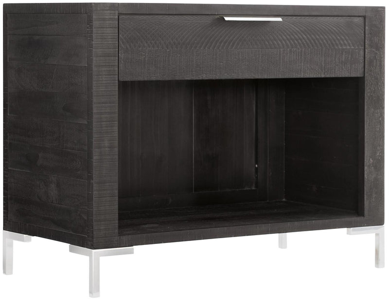 Bernhardt Loft Logan Square Loring 1-Drawer Nightstand in Cinder 303-236C - Furniture City (CA)l