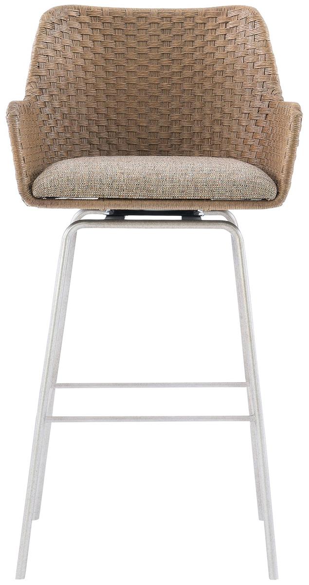 Bernhardt Logan Square Meade Swivel Bar Stool in Gray Mist (Set of 2) 303-588 - Furniture City (CA)l