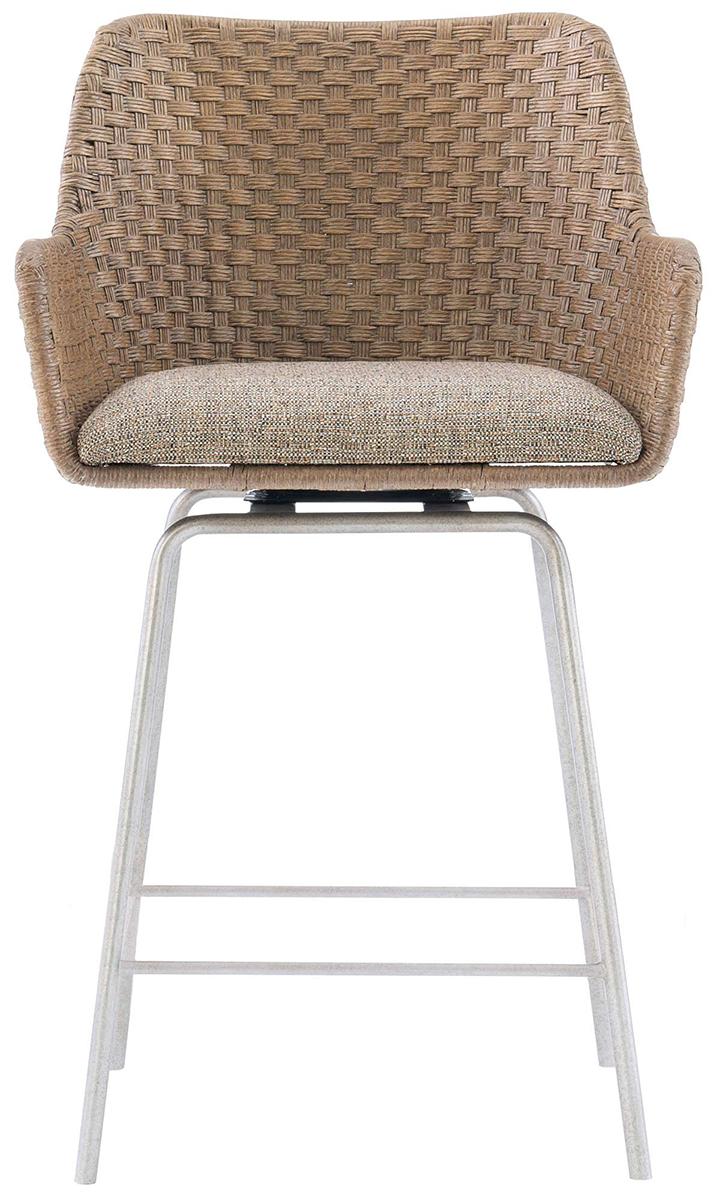 Bernhardt Logan Square Meade Swivel Counter Stool in Gray Mist (Set of 2) 303-586 - Furniture City (CA)l