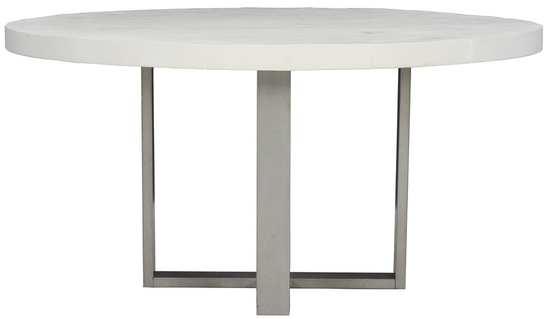 Bernhardt Logan Square Merrion Round Dining Table in Bone - Furniture City (CA)l