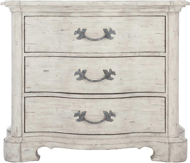 Bernhardt Mirabelle 3 Drawer Nightstand in Cotton 304-230 - Furniture City (CA)l