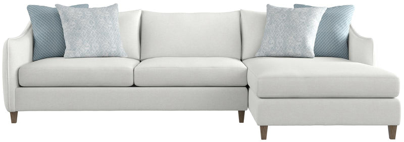 Bernhardt Joli Sectional in Aged Gray - Furniture City (CA)l