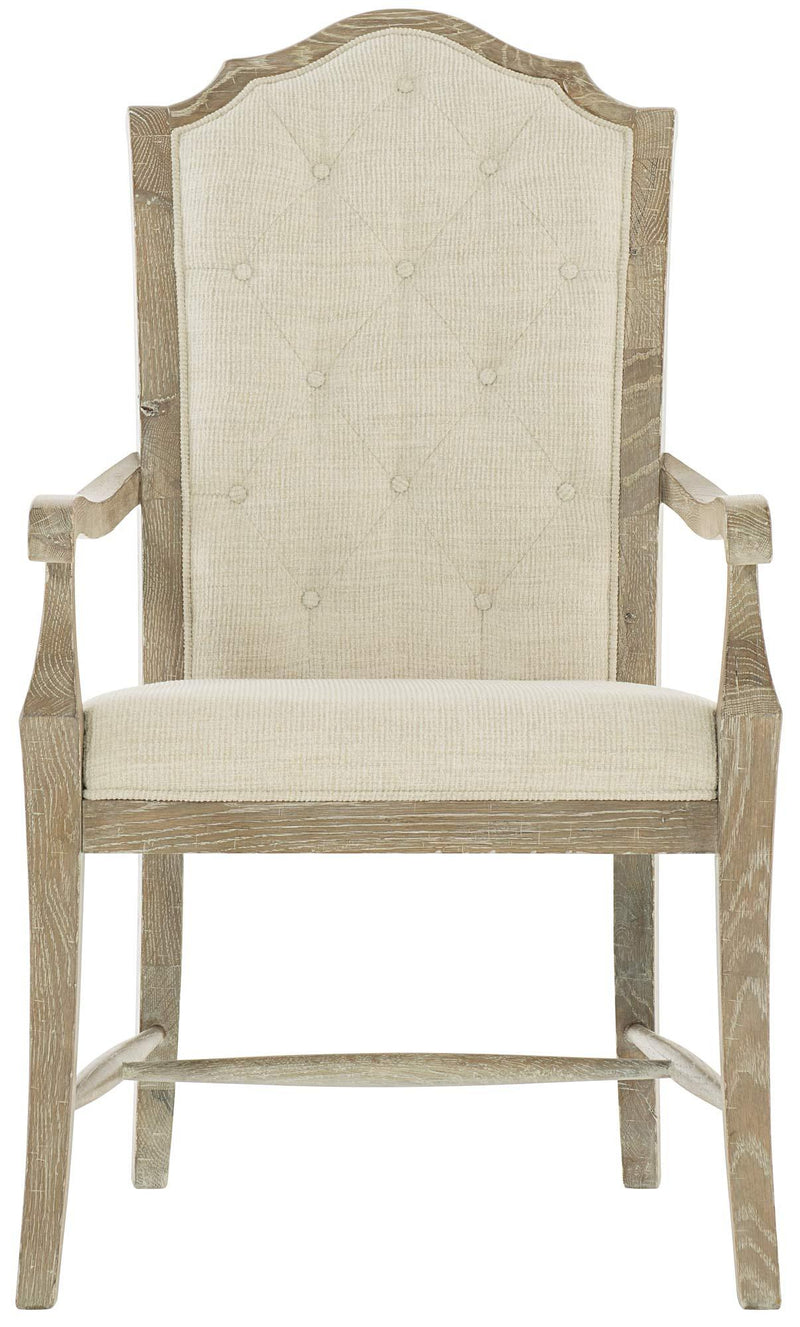 Bernhardt Rustic Patina Upholstered Arm Chair in Sand 387-562 (Set of 2) - Furniture City (CA)l
