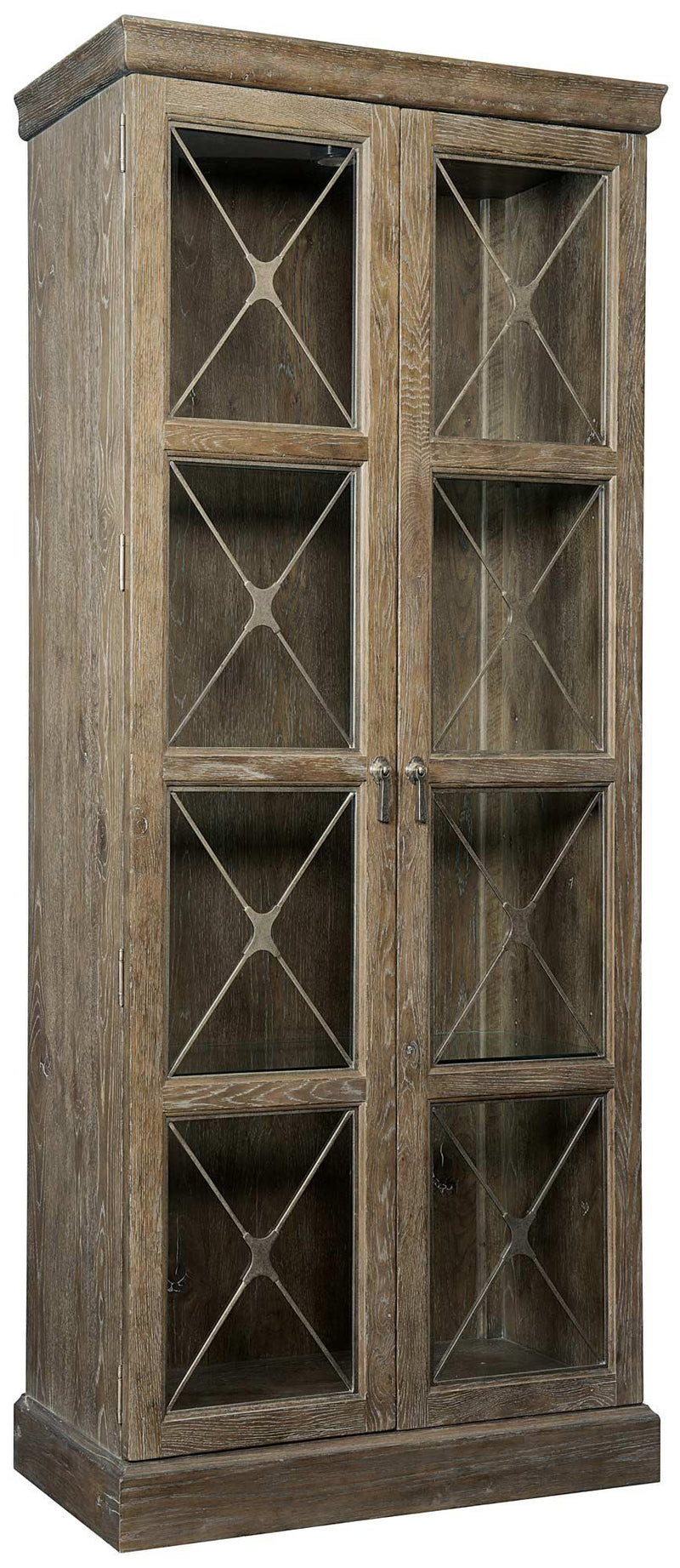 Bernhardt Rustic Patina Curio in Peppercorn 387-356D - Furniture City (CA)l
