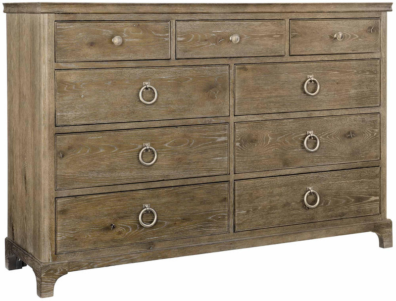 Bernhardt Rustic Patina 9-Drawer Dresser in Peppercorn 387-042D - Furniture City (CA)l