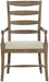 Bernhardt Rustic Patina Ladderback Arm Chair in Peppercorn 387-556D (Set of 2) image