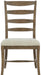 Bernhardt Rustic Patina Ladderback Side Chair in Peppercorn 387-555D (Set of 2) image