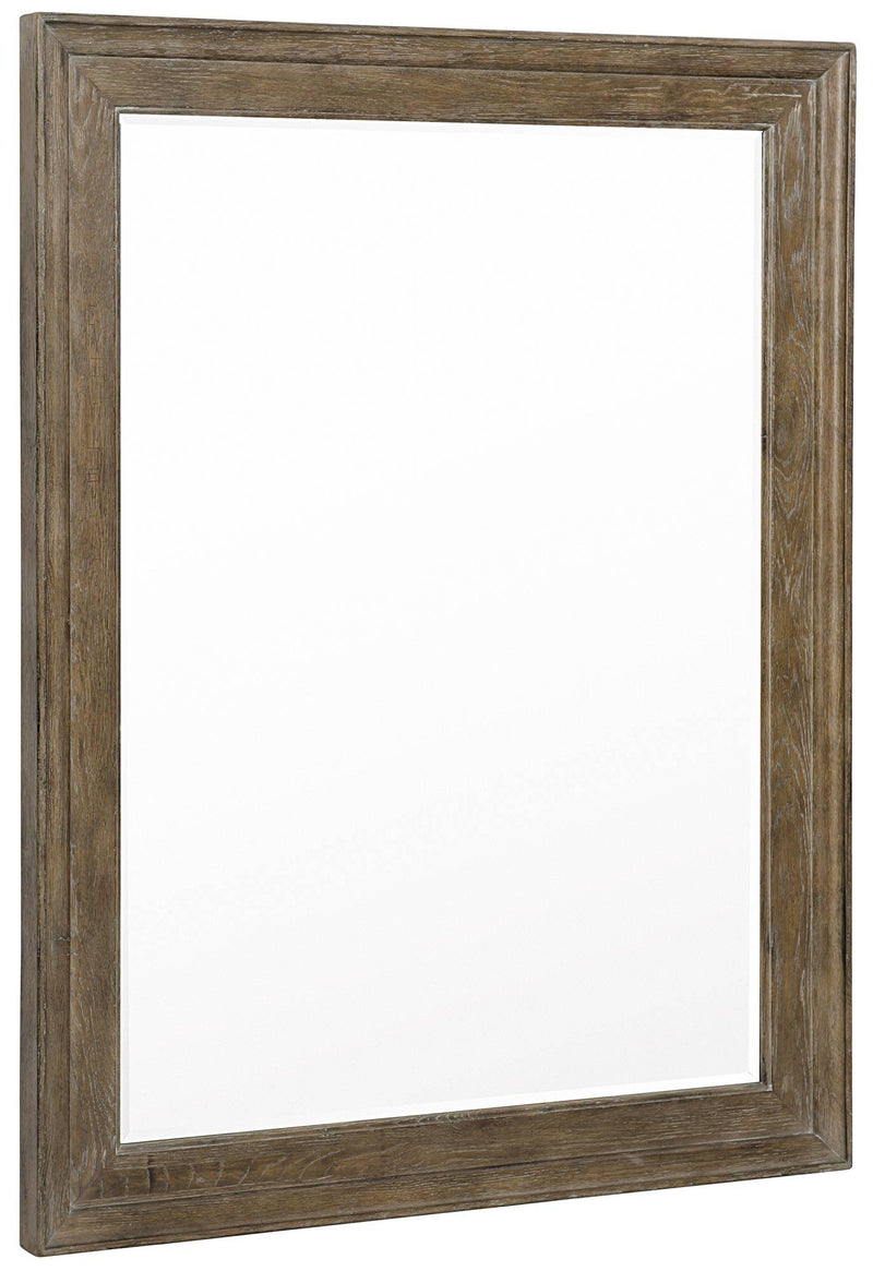 Bernhardt Rustic Patina Wood-Framed Mirror in Peppercorn 387-331D - Furniture City (CA)l