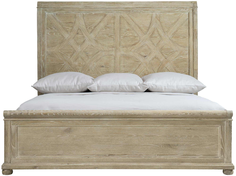 Bernhardt Rustic Patina King Sleigh Bed in Sand - Furniture City (CA)l