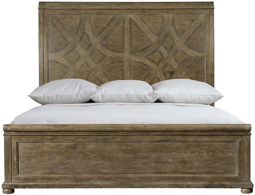 Bernhardt Rustic Patina Queen Sleigh Bed in Peppercorn image
