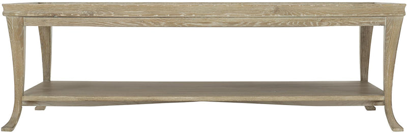 Bernhardt Rustic Patina Rectangular Cocktail Table in Sand 387-022 - Furniture City (CA)l
