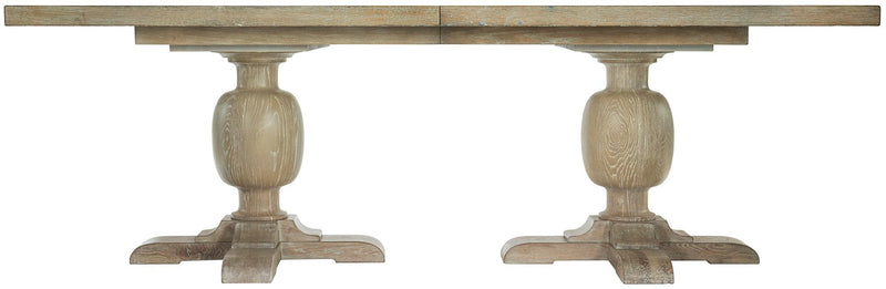 Bernhardt Rustic Patina Rectangular Dining Table in Sand - Furniture City (CA)l
