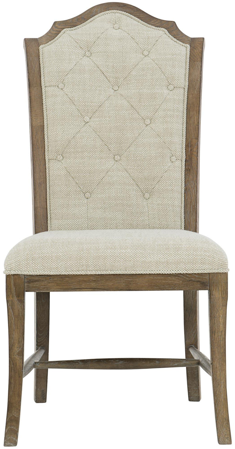 Bernhardt Rustic Patina Upholstered Side Chair in Peppercorn 387-561D (Set of 2) - Furniture City (CA)l