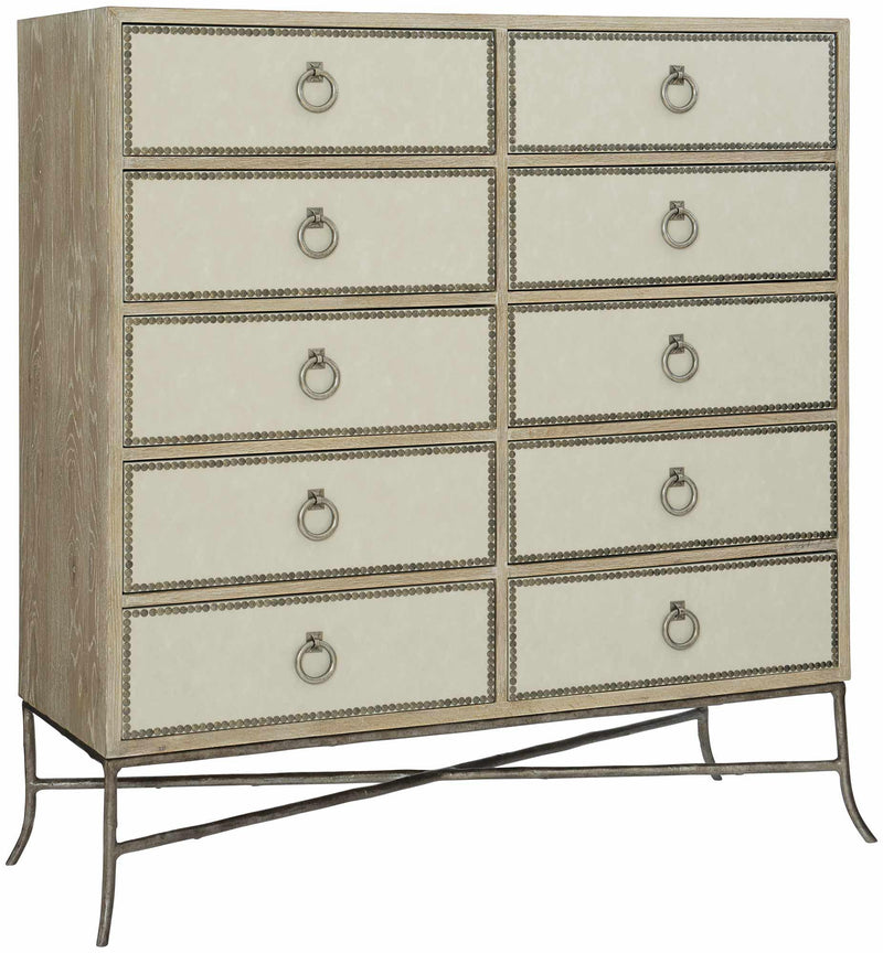 Bernhardt Rustic Patina 10-Drawer Chest in Sand 387-119 - Furniture City (CA)l