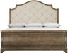 Bernhardt Rustic Patina California King Upholstered Sleigh Bed in Peppercorn image