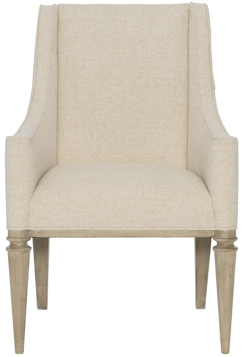 Bernhardt Santa Barbara Upholstered Dining Arm Chair in Sandstone (Set of 2) 385-548 - Furniture City (CA)l