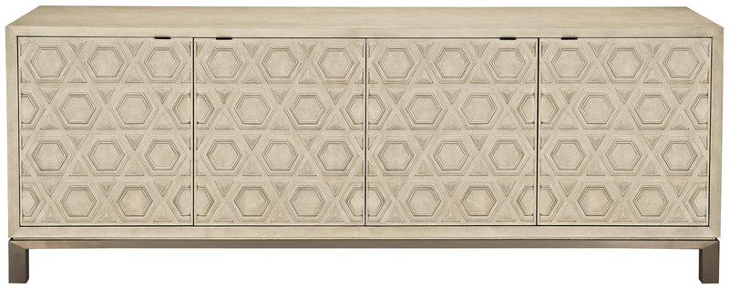 Bernhardt Santa Barbara Entertainment Console in Sandstone 385-880 - Furniture City (CA)l