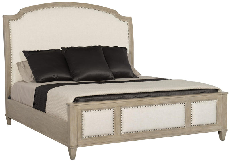 Bernhardt Santa Barbara Queen Upholstered Sleigh Bed in Sandstone - Furniture City (CA)l