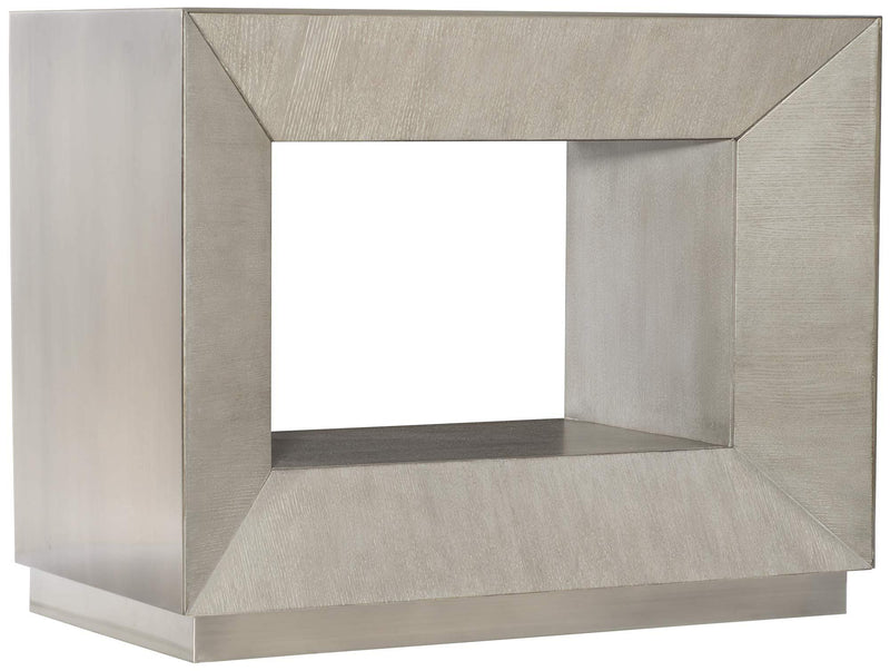 Bernhardt Interiors Trane Nightstand in Tarnished Nickel 396-219 - Furniture City (CA)l