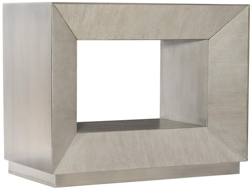 Interiors Trane Nightstand in Tarnished Nickel 396-219 - Furniture City (CA)l