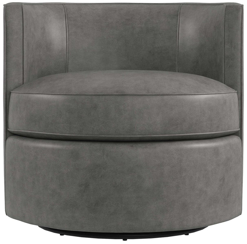 Bernhardt Upholstery Fleur Leather Swivel Chair 7113SL