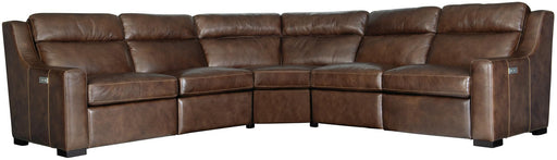 Bernhardt Upholstery Germain Power Motion Leather Sectional image