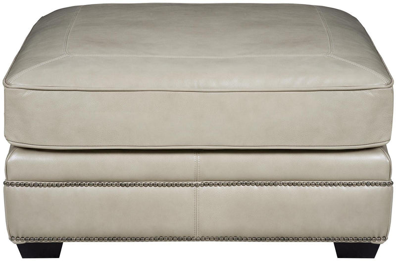 Bernhardt Upholstery Grandview Leather Cocktail Ottoman 7200L - Furniture City (CA)l