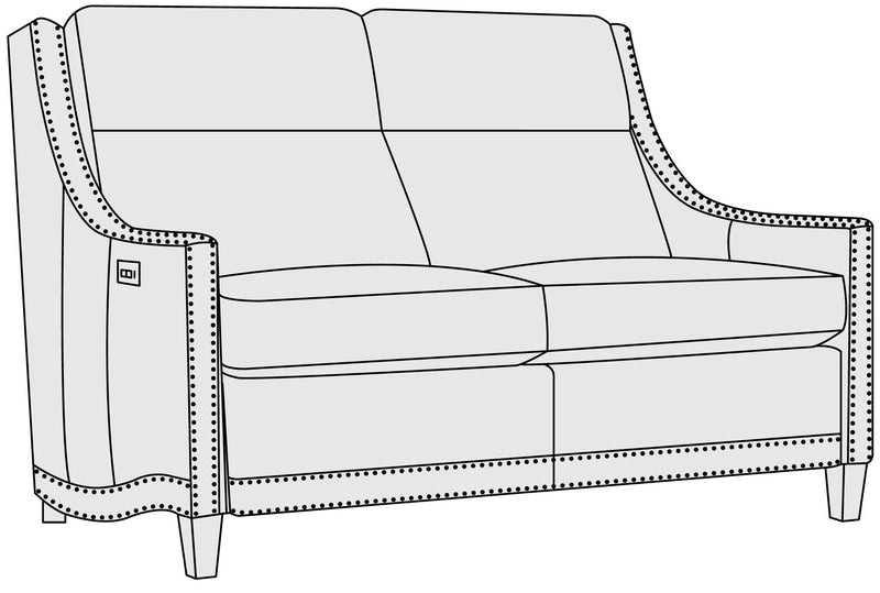Bernhardt Upholstery Richmond Leather Power Motion Loveseat 5505RBO - Furniture City (CA)l