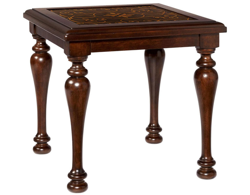 Bernhardt Valencia End Table in Dark Brown 475-121 - Furniture City (CA)l