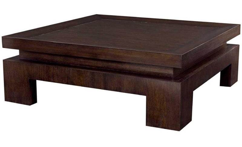 Bernhardt Mercer Square Cocktail Table in Java 339-011 - Furniture City (CA)l