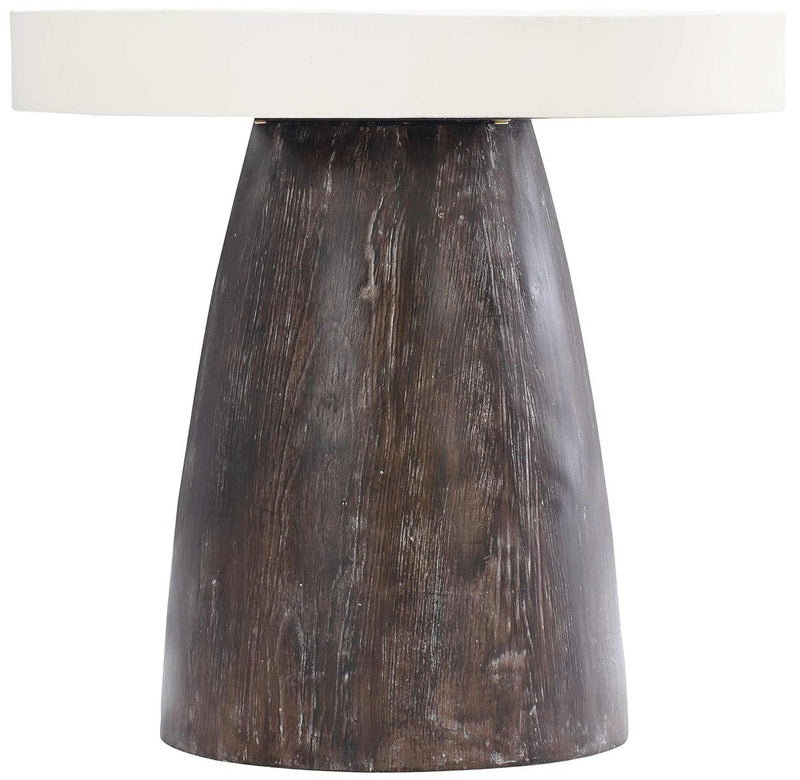 Bernhardt Logan Square Arlo End Table in Bone/Brownstone 303-123 - Furniture City (CA)l