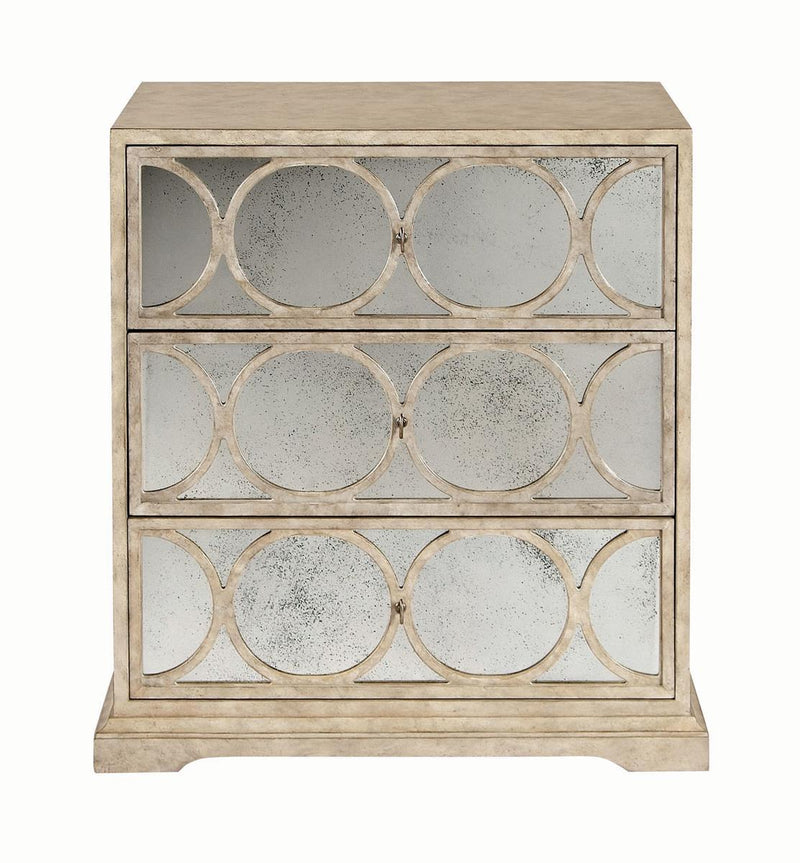 Bernhardt Ellery 3 Drawer Nightstand in Limestone 319-216L - Furniture City (CA)l