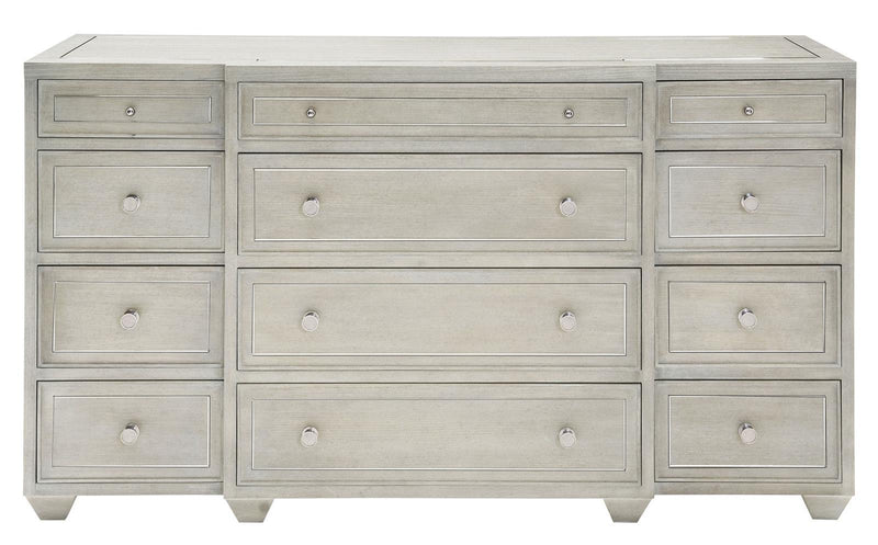 Bernhardt Criteria 12 Drawer Dresser in Heather Gray 363-052G - Furniture City (CA)l