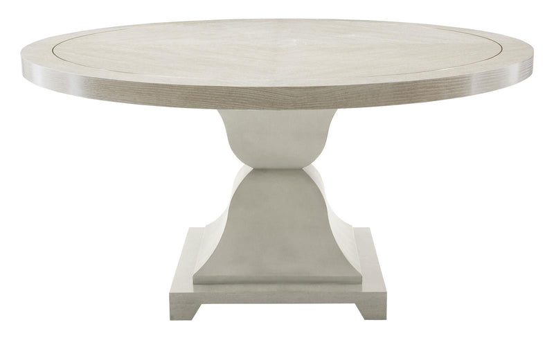 Bernhardt Criteria Round Dining Table in Heather Gray 363-271G-273G - Furniture City (CA)l